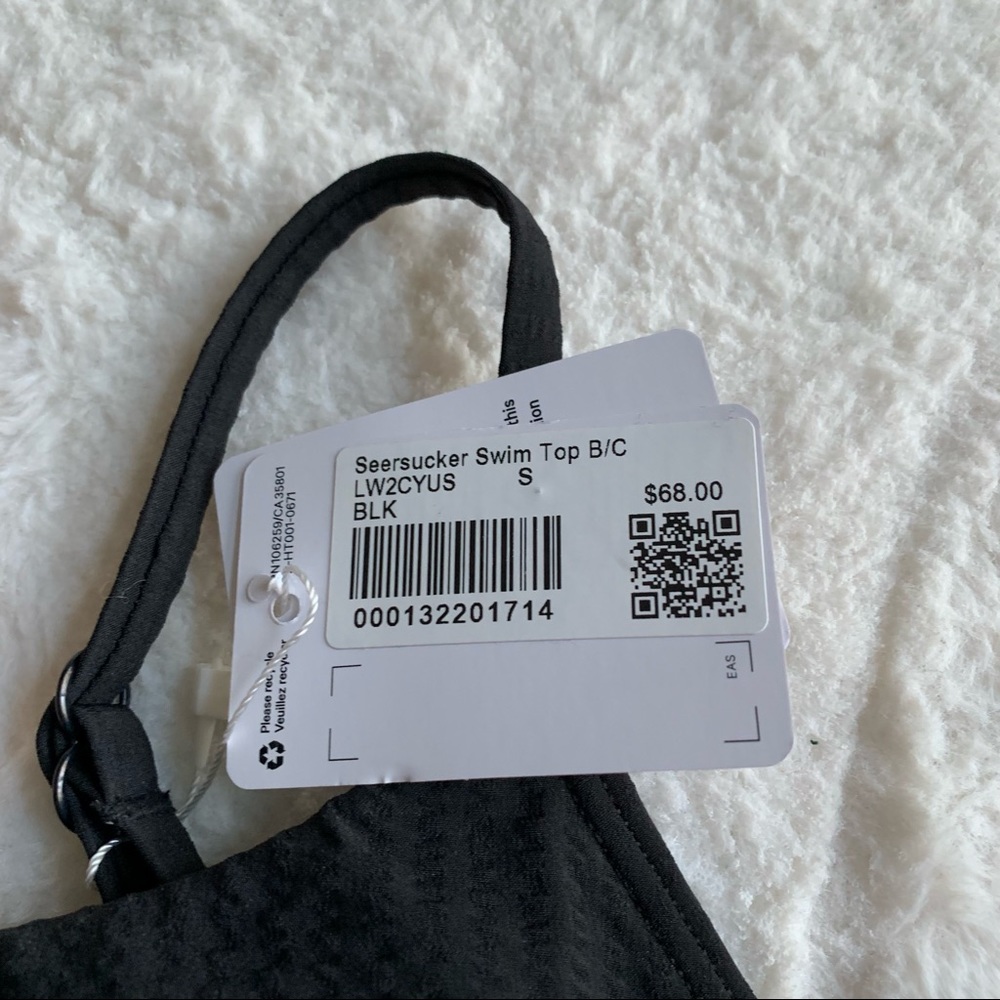 lululemon Seersucker Swim Top B/C black - Picture 5 of 8